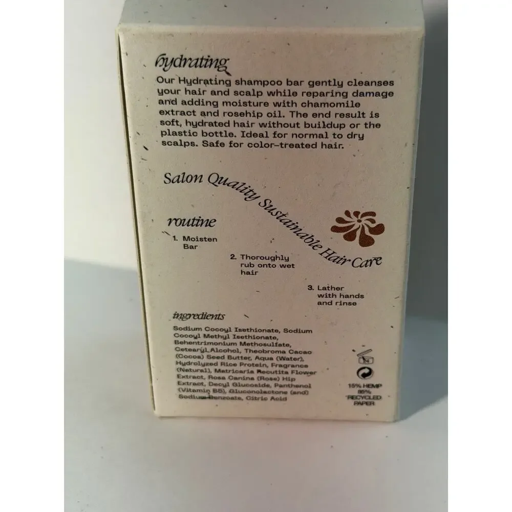 Flora Flora Hydrating Shampoo Bar Late Summer 2 oz New In Box